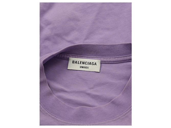Camiseta Balenciaga de algodón morada Púrpura - vista 3