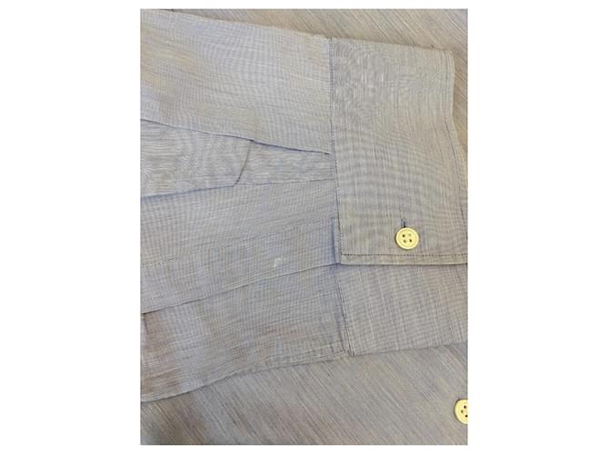 Camicia Acne Studios oversize in cotone blu - vista 6