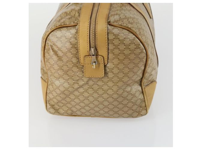 Céline Celine Travel Duffle Bag Triomphe Coated Canvas Medium Beige - view 4