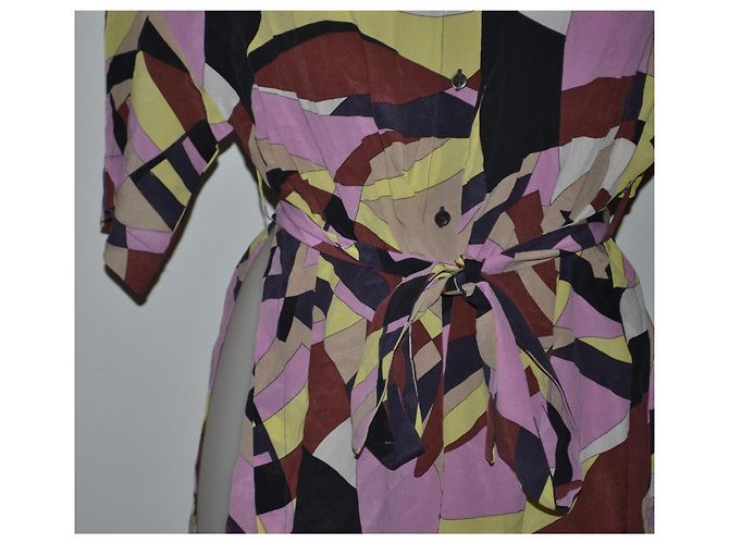 Missoni Gemusterte Bluse mit Taillengürtel Größe 44 IT Mehrfarben - Ansicht 2