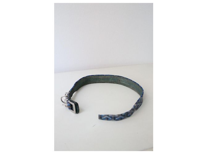 Goyard Dog Collar Blue Leather - view 15