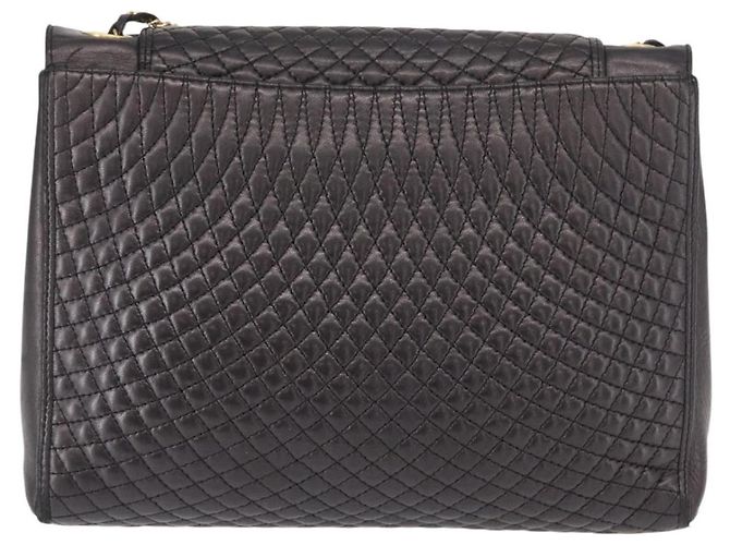 Bally Vintage Chain Pelle Trapuntata Nero - vista 2