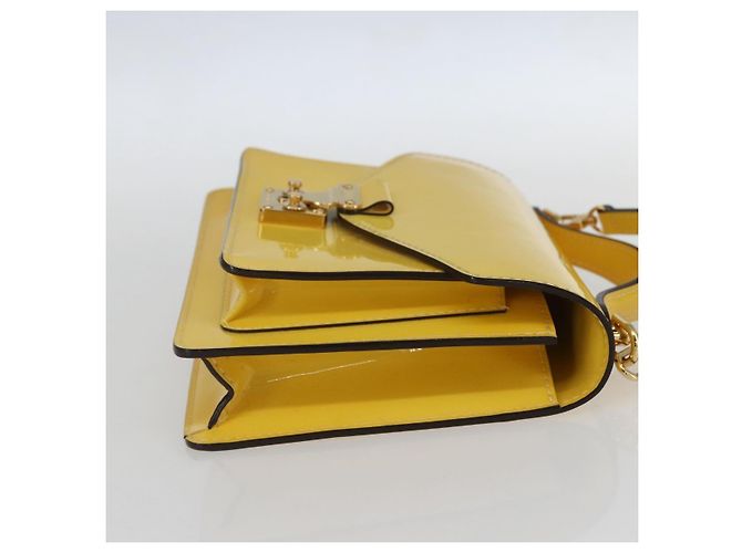 Borsa Monceau Vernis BB Louis Vuitton Giallo - vista 4