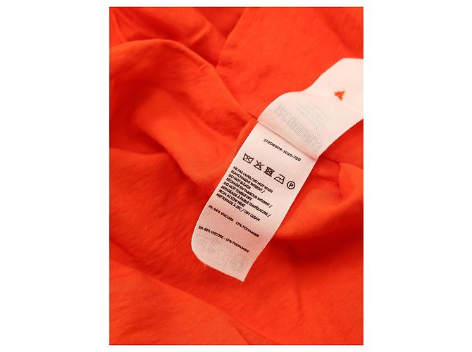 Jacquemus La Robe Bahia Drapiertes Hemdkleid Orange - Ansicht 4