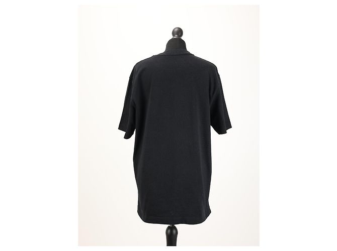 Camiseta Jacquemus preta de algodão com logo Preto - vista 2