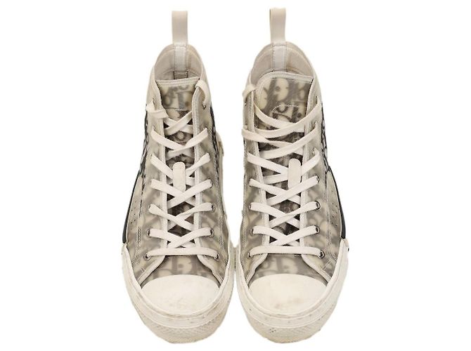 Dior B23 High-Top Sneakers Grau Stoff - Ansicht 2