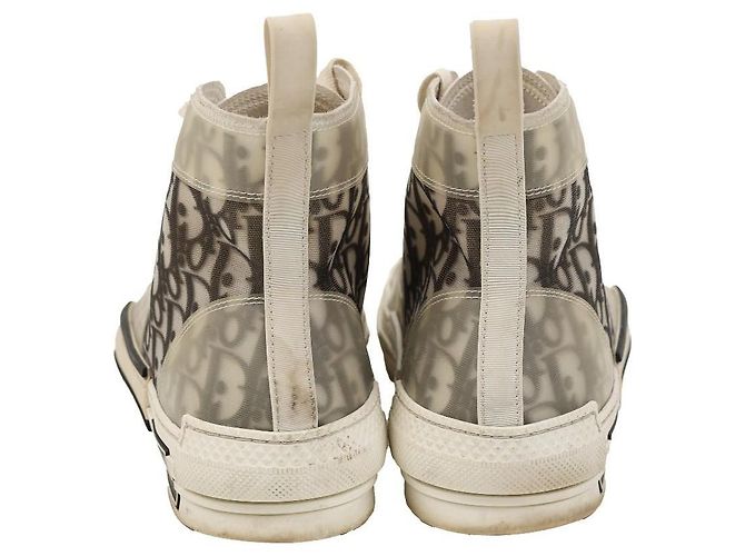 Dior B23 High-Top Sneakers Grau Stoff - Ansicht 3