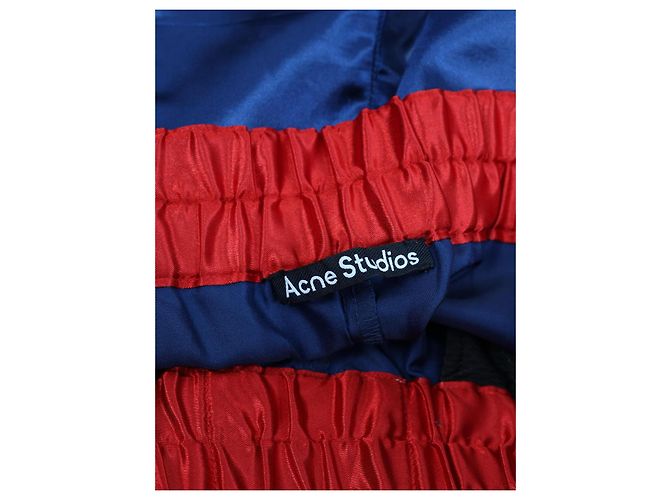 Shorts in satin stile boxer blu navy Acne Studios - vista 3
