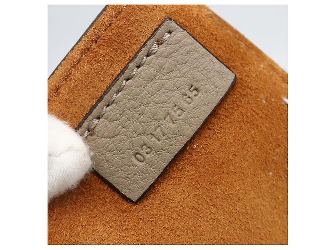 Chloé Chloe Milo Einkaufstasche aus Leder mittel Beige - Ansicht 7