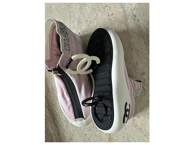 Chanel Coco Neige Sneaker Rosa Stoff Pink - Ansicht 10