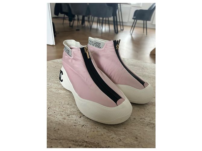 Chanel Coco Neige Sneaker Rosa Stoff Pink - Ansicht 3