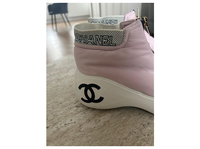 Chanel Coco Neige Sneaker Rosa Stoff Pink - Ansicht 4