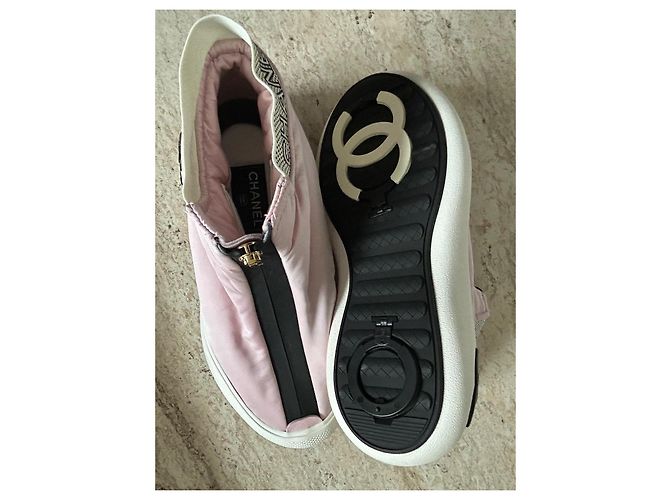 Chanel Coco Neige Sneaker Rosa Stoff Pink - Ansicht 9