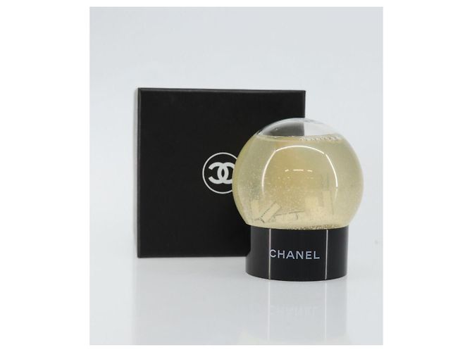 CHANEL Snow Globe Glass Clear CC Auth BA6546 - view 12