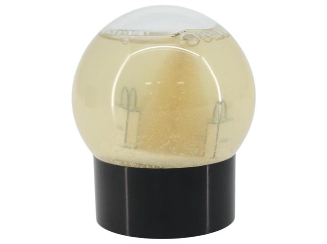 CHANEL Snow Globe Glass Clear CC Auth BA6546 - view 2