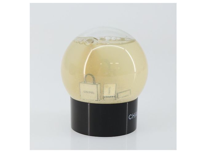 CHANEL Snow Globe Glass Clear CC Auth BA6546 - view 4