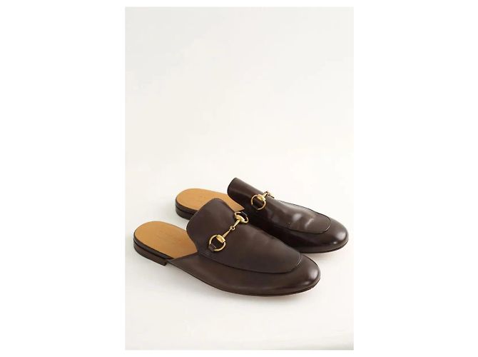 Gucci Mocassini in pelle marrone - vista 3