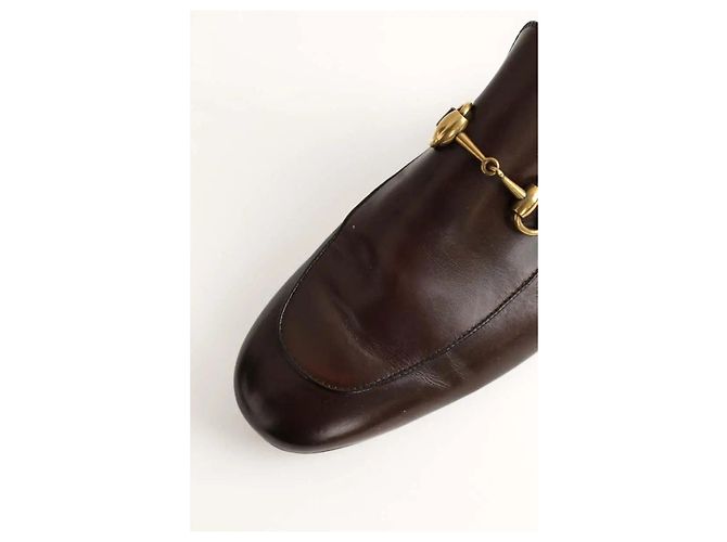 Gucci Mocassini in pelle marrone - vista 5