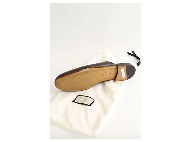 Gucci Mocassini in pelle marrone - vista 6