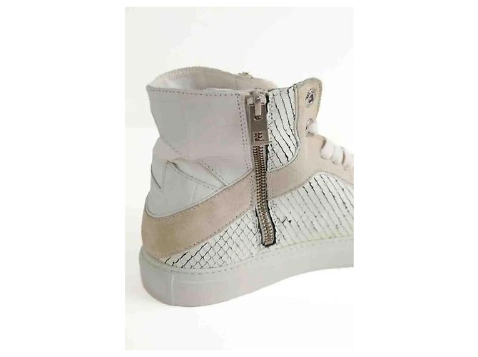Zadig & Voltaire Weiße Leder-Sneaker - Ansicht 4