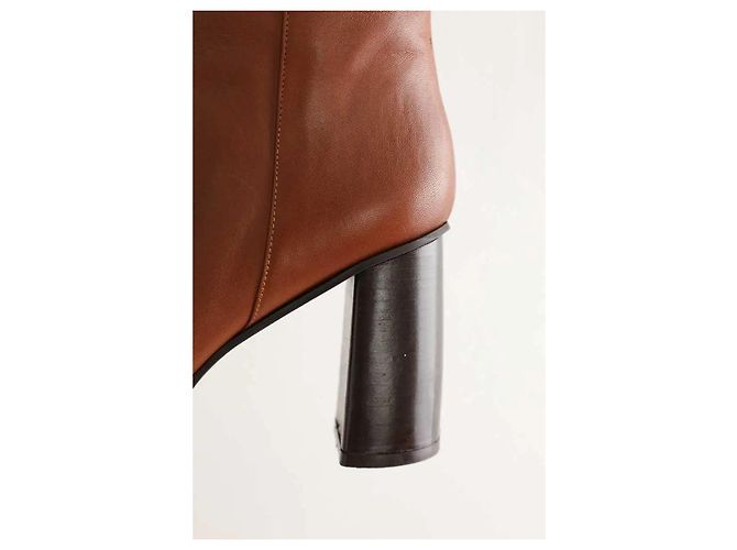Manoush Botas de couro camel Camelo - vista 4