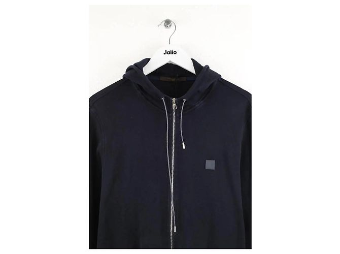 Gilet Louis Vuitton in cotone blu navy XL - vista 2