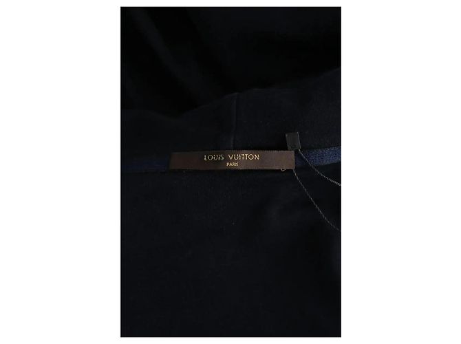 Gilet Louis Vuitton in cotone blu navy XL - vista 5