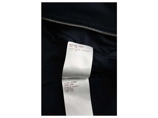 Gilet Louis Vuitton in cotone blu navy XL - vista 6