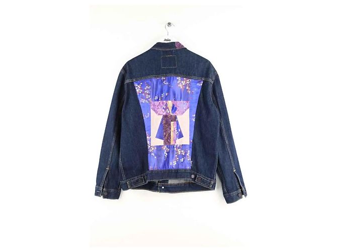 Levi's Giacca di cotone blu - vista 3