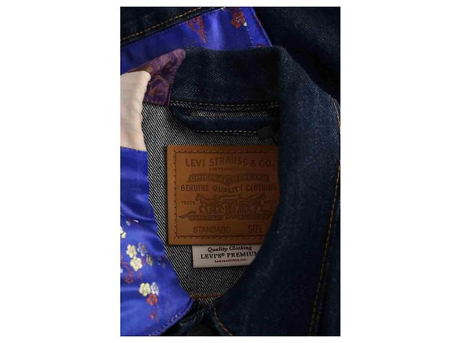 Levi's Giacca di cotone blu - vista 5