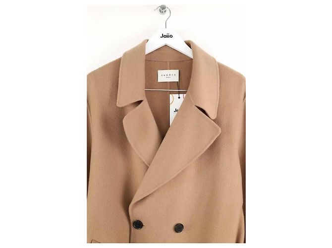 Sandro wool coat camel - view 2
