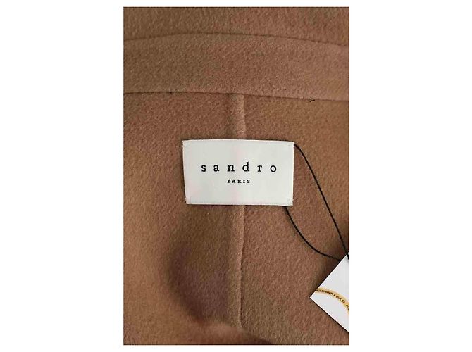 Sandro wool coat camel - view 5