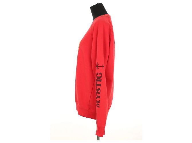 Autre Marque Pull en coton rouge - vue 3