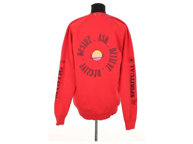 Autre Marque Pull en coton rouge - vue 4