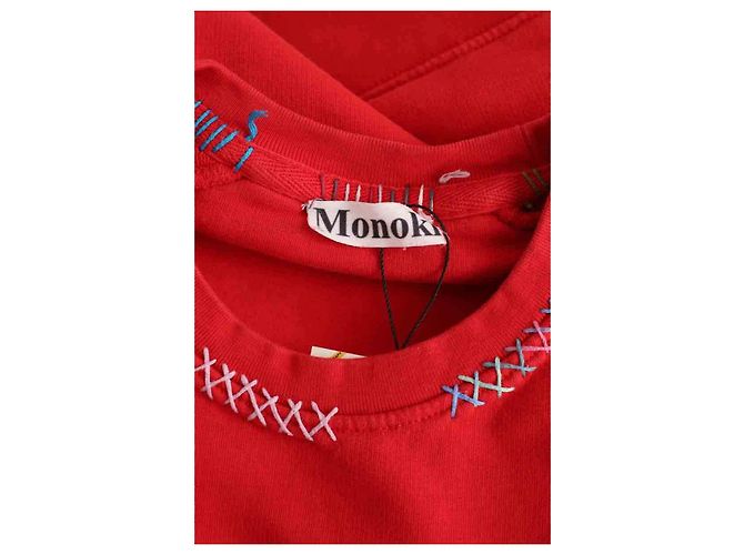 Autre Marque Pull en coton rouge - vue 5