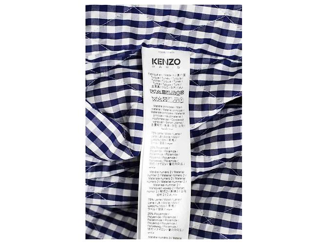 Kenzo Navy wool jacket Navy blue - view 6