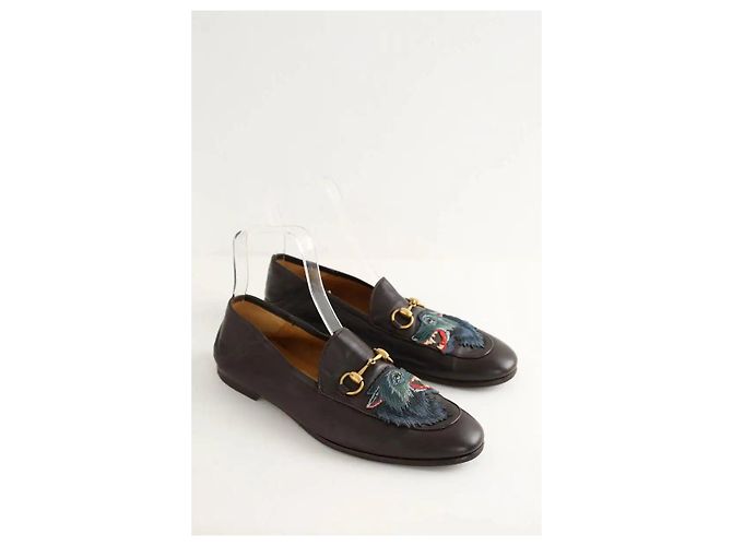 Gucci Mocassini in pelle marrone - vista 3