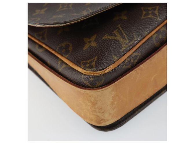 LOUIS VUITTON Borsa a Spalla Monogram Cartouchiere GM M51252 LV Auth BA9433 Monogramma - vista 15
