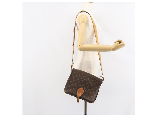 LOUIS VUITTON Borsa a Spalla Monogram Cartouchiere GM M51252 LV Auth BA9433 Monogramma - vista 23