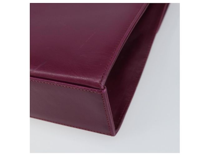 Borsa a Spalla Gancini in Pelle Viola e Oro Auth 159368 di Salvatore Ferragamo D'oro Porpora - vista 15