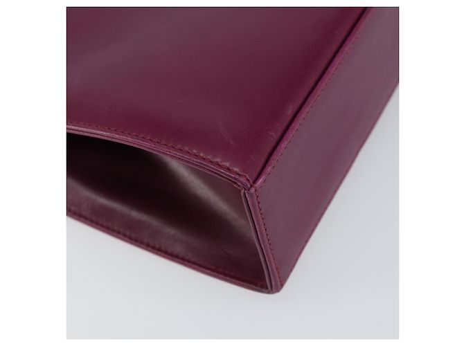 Borsa a Spalla Gancini in Pelle Viola e Oro Auth 159368 di Salvatore Ferragamo D'oro Porpora - vista 16