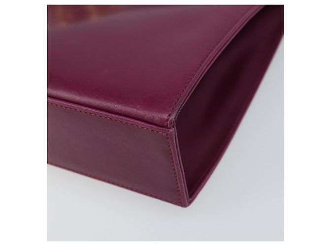 Borsa a Spalla Gancini in Pelle Viola e Oro Auth 159368 di Salvatore Ferragamo D'oro Porpora - vista 9