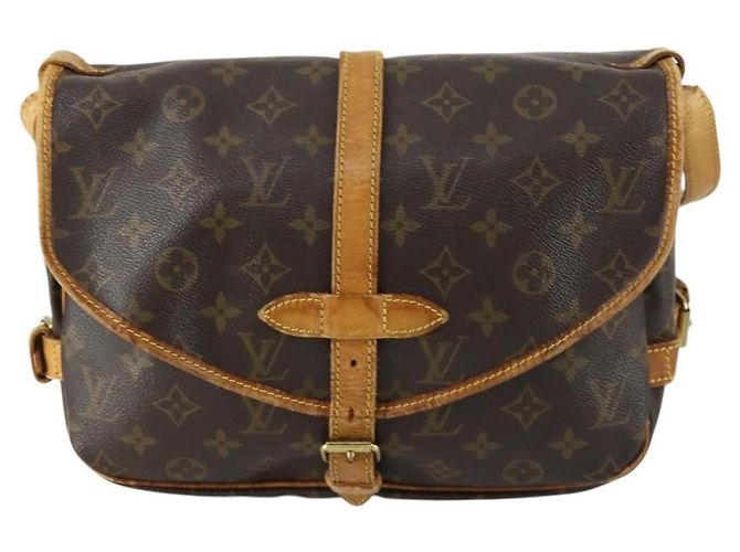 LOUIS VUITTON Borsa a Spalla Monogram Saumur 30 M42256 LV Auth ka1312 Monogramma - vista 13