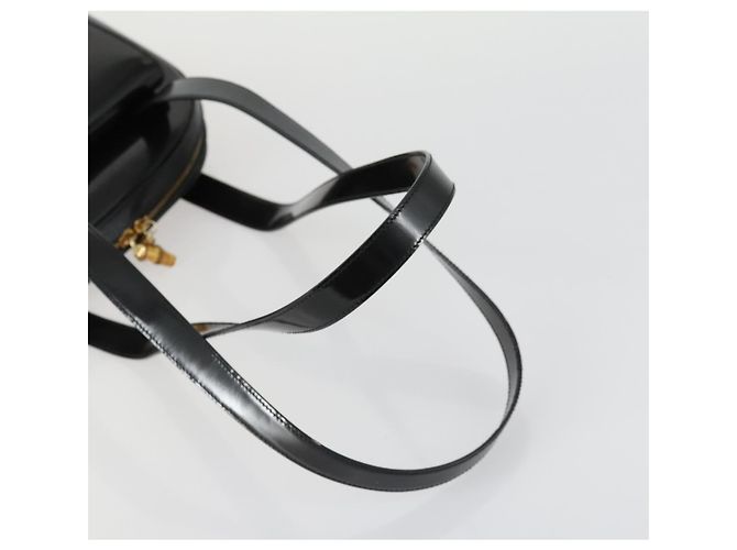 GUCCI Shoulder Bag Enamel Black Gold 001 1075 1650 0 Auth 156856 Golden - vista 7