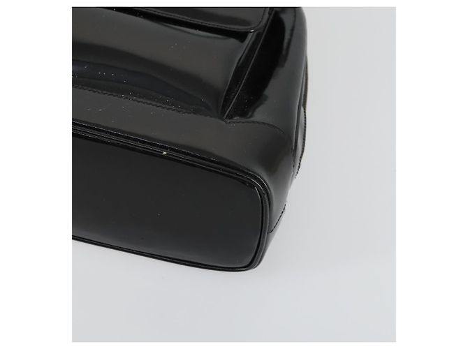 GUCCI Shoulder Bag Enamel Black Gold 001 1075 1650 0 Auth 156856 Golden - vista 9