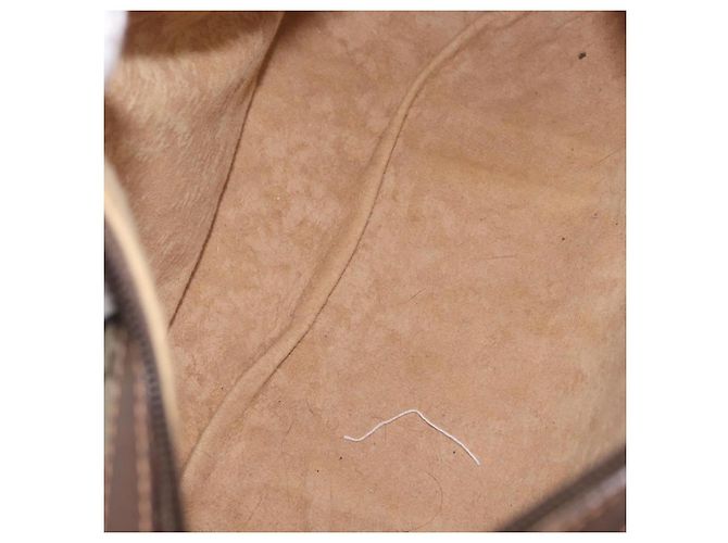 Borsa Gucci GG Supreme Web Sherry Line PVC Beige Oro 40 02 006 Auth BA9363 D'oro - vista 11