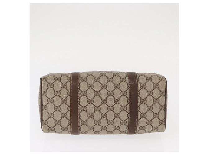 Borsa Gucci GG Supreme Web Sherry Line PVC Beige Oro 40 02 006 Auth BA9363 D'oro - vista 5