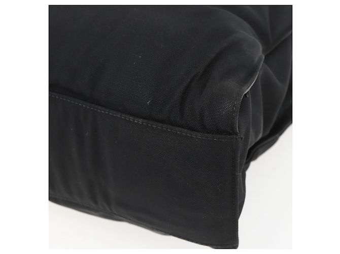 Borsa a mano in nylon Gucci Bamboo 2 vie nera argento 002 1016 Auth ep12535 Nero - vista 16