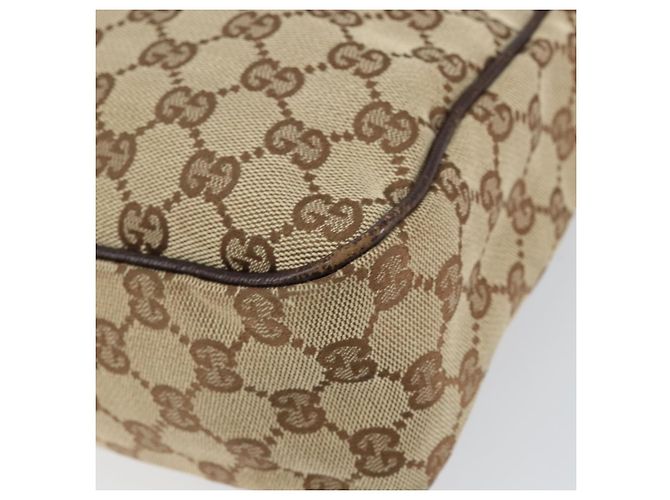 Borsa a Spalla GG Canvas Gucci Beige Argento 131211 Auth gh1532 - vista 16