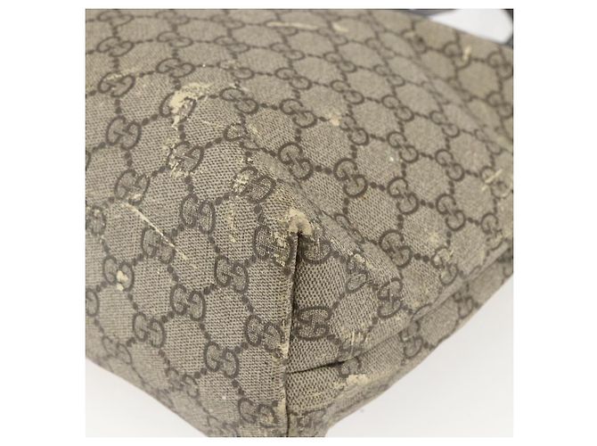 Gucci Borsa Tote GG Supreme in PVC beige 211137 Auth BA9292 - Ansicht 15